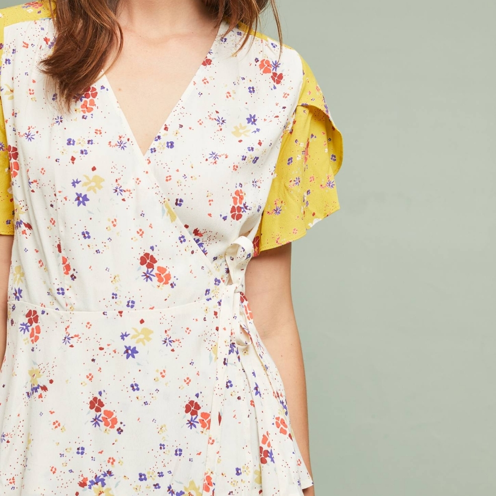 Anthropologie Meadow Rue Bon Voyage Blouse